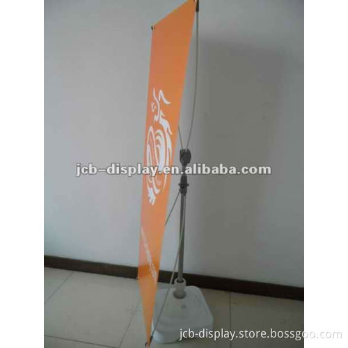 Containing Water fiber poles sliver X Banner